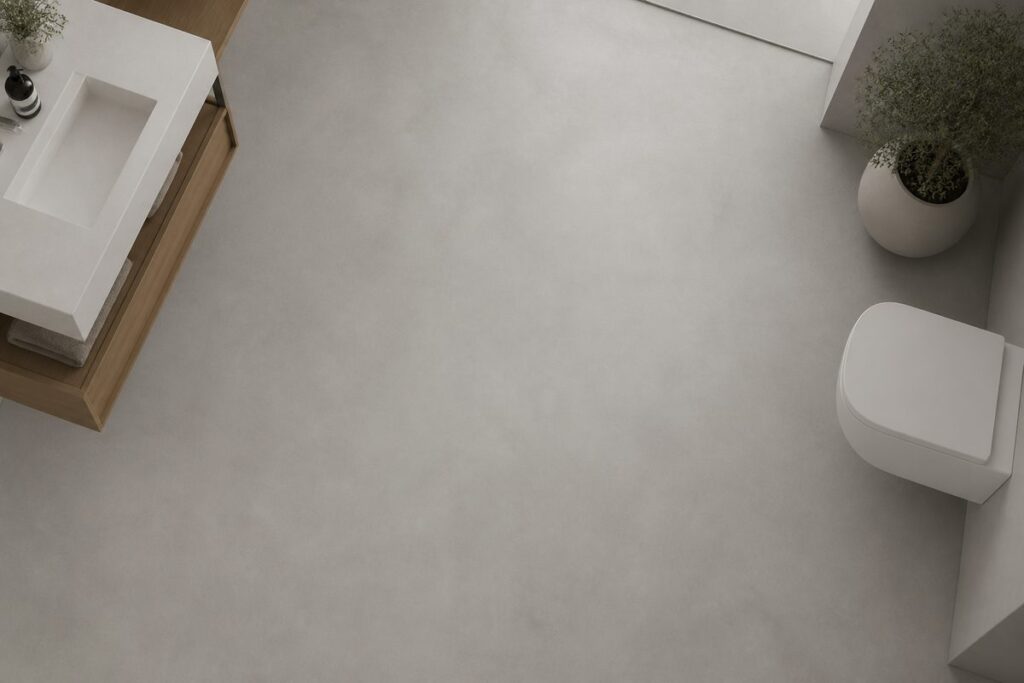 серый микроцемент — фото 2, Decormos